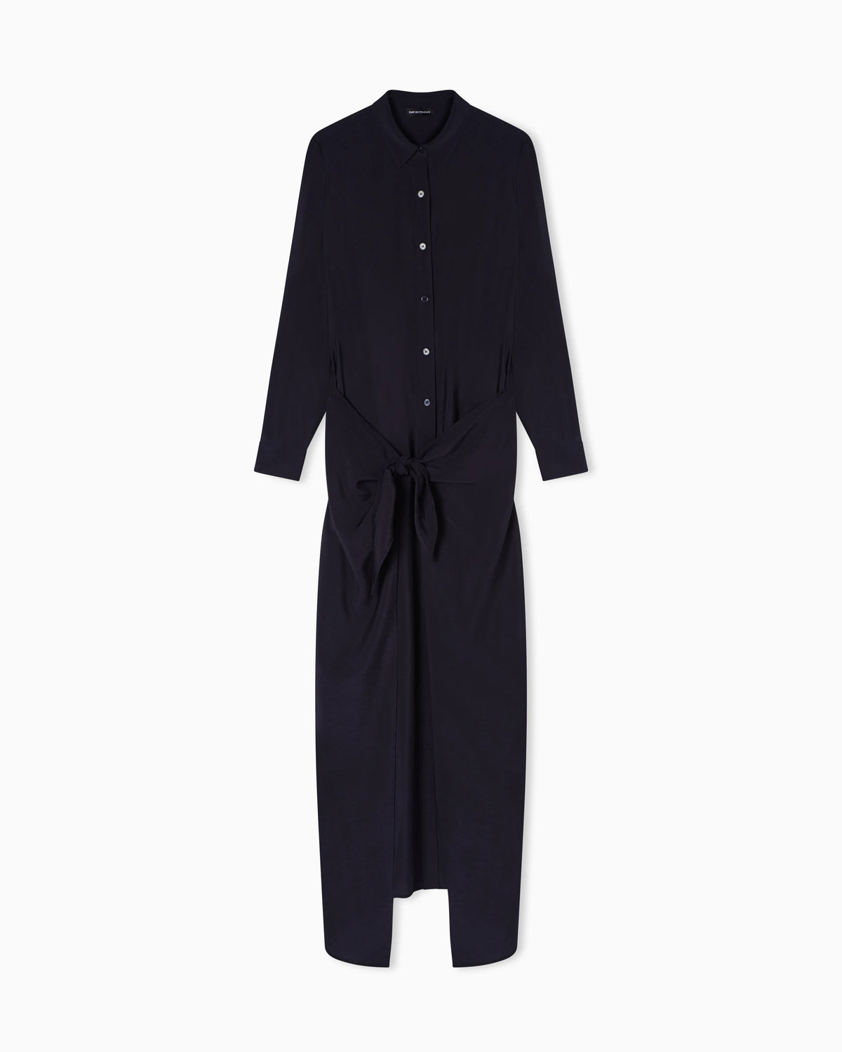 Two-piece-effect technical rayon dress