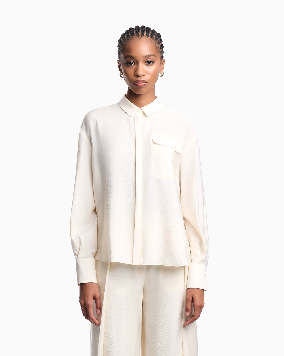 Technical rayon shirt