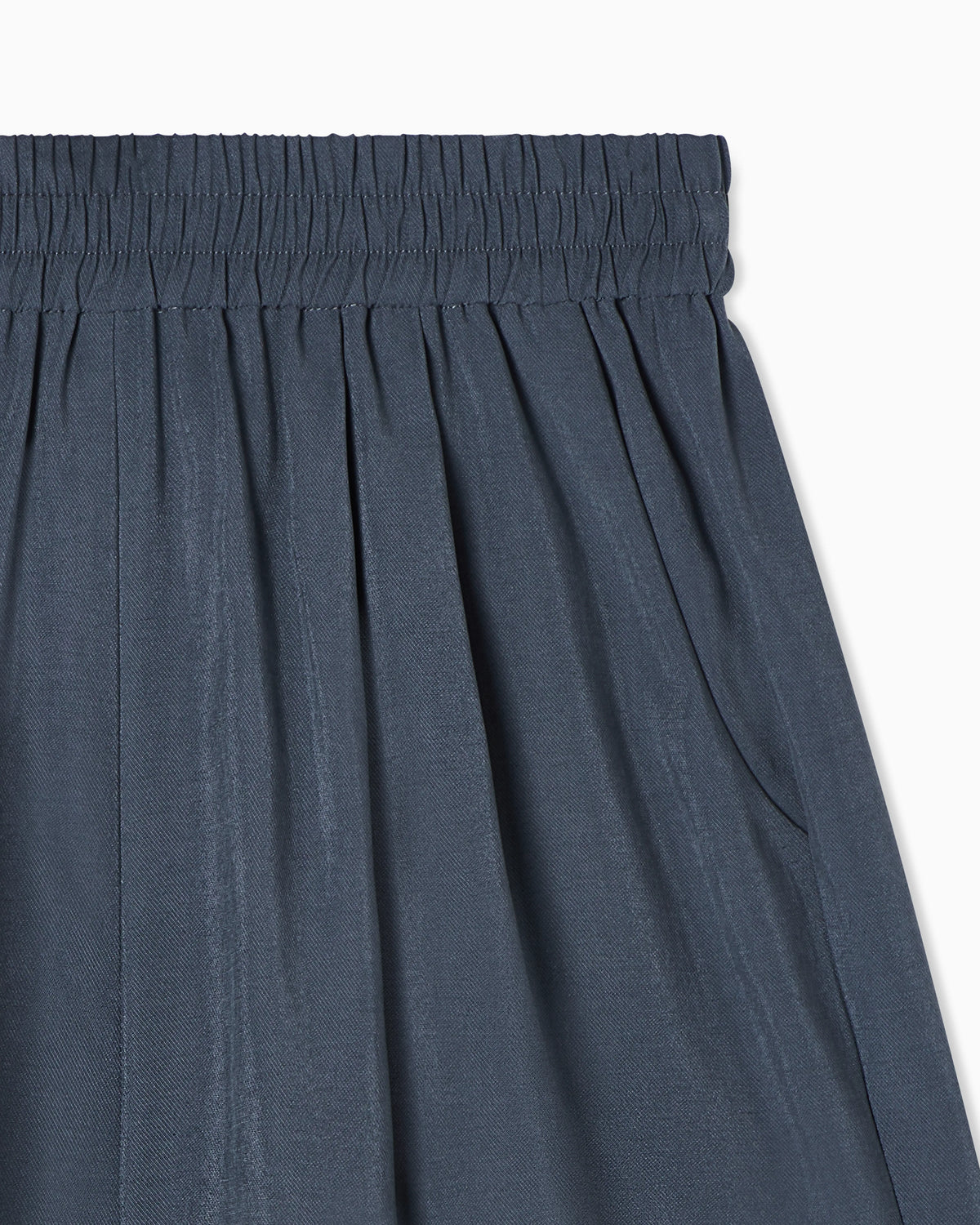 Washed twill shorts