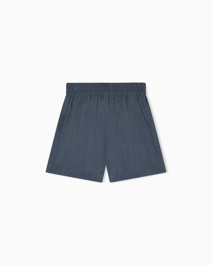 Washed twill shorts
