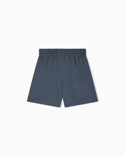 Washed twill shorts