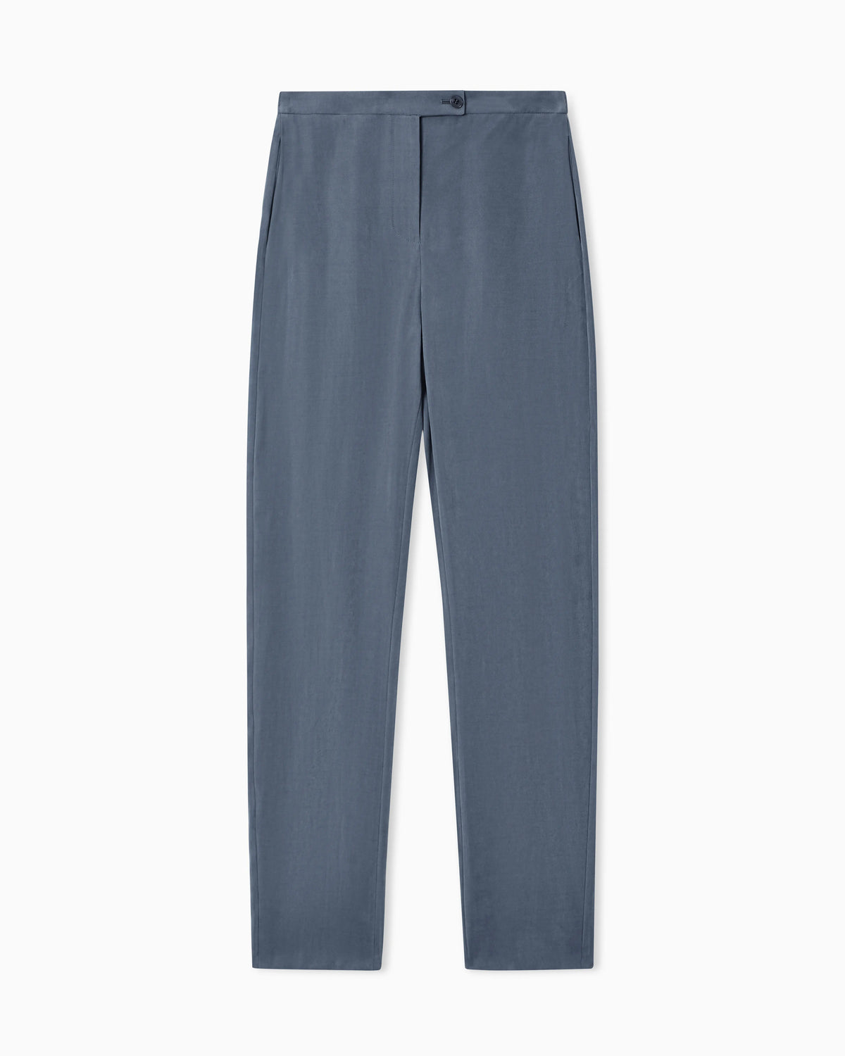 Washed modal twill trousers