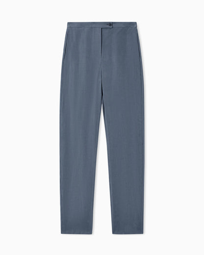 Washed modal twill trousers