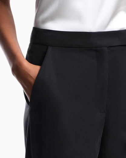 Crepe palazzo trousers