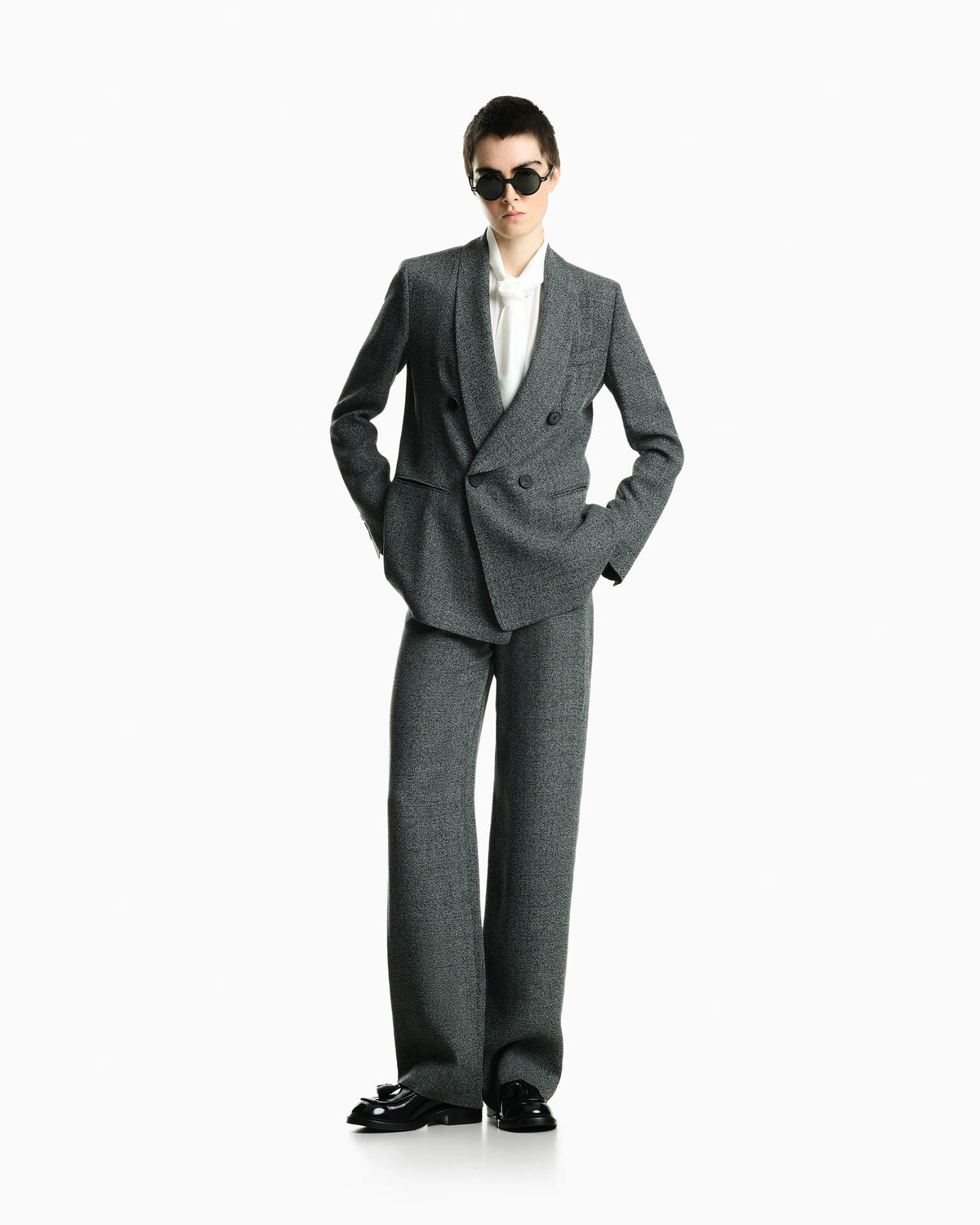 Mouliné fabric pants Signature Capsule