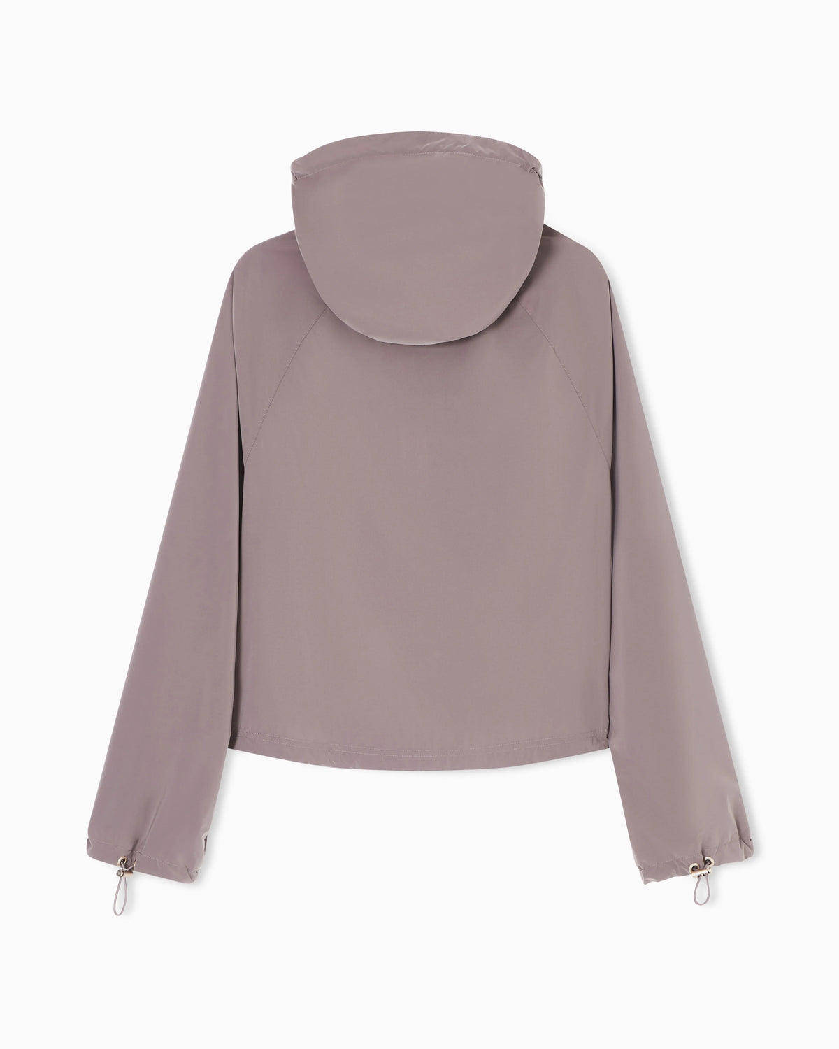 Full-zip nylon blouson with hood