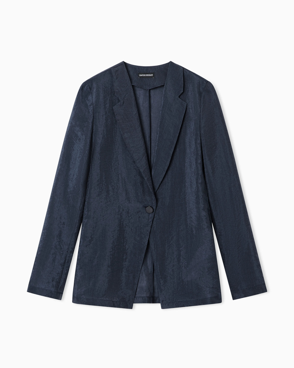 Technical crepon shirt jacket