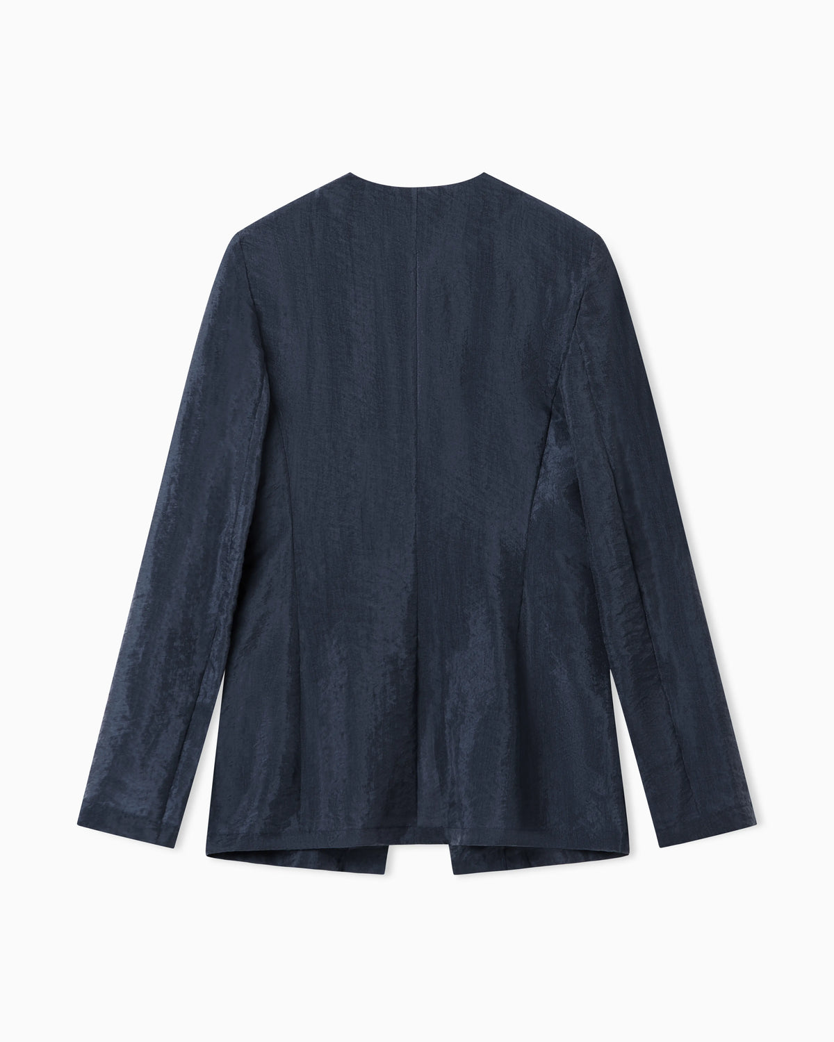 Technical crepon shirt jacket