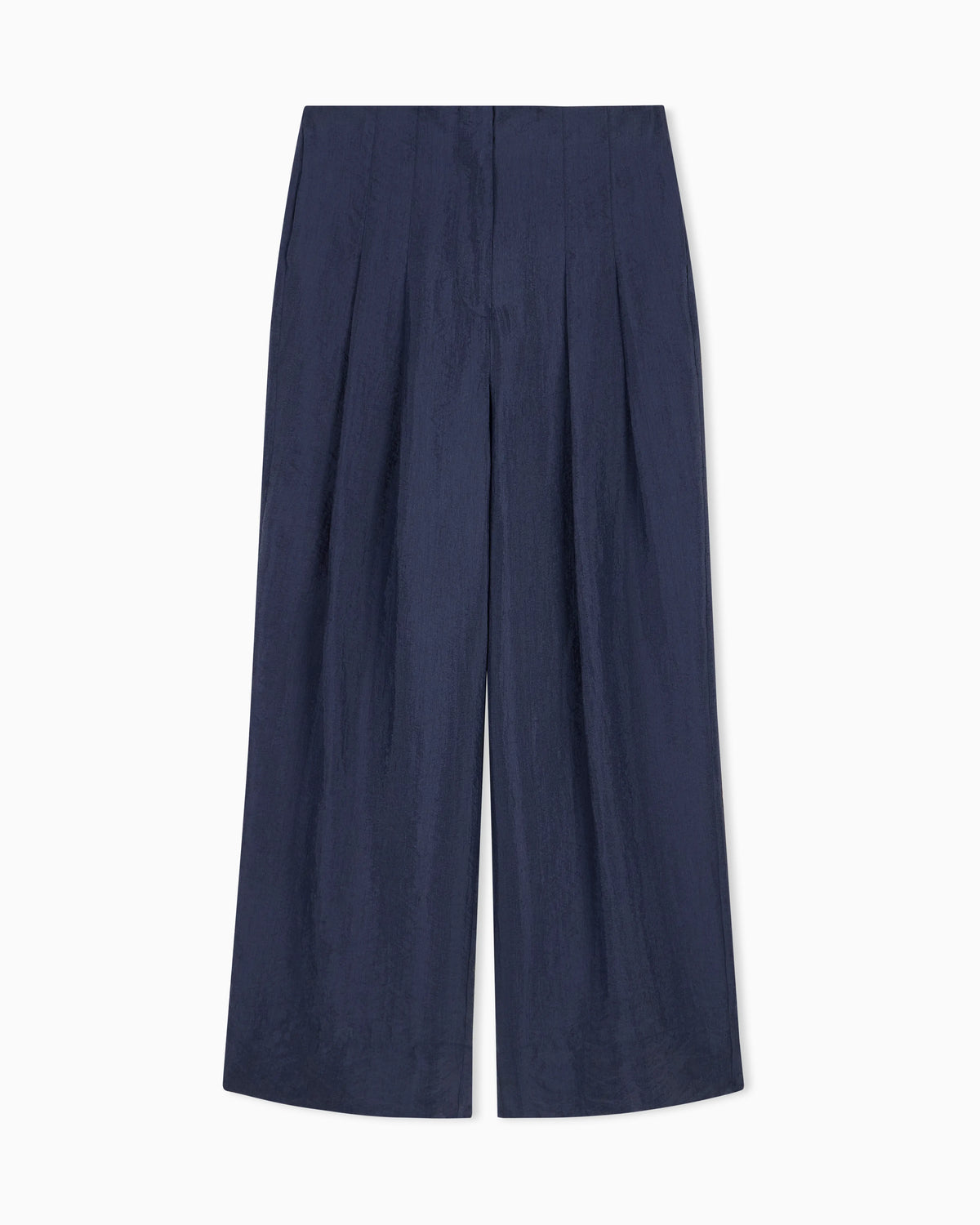 Technical crepon trousers