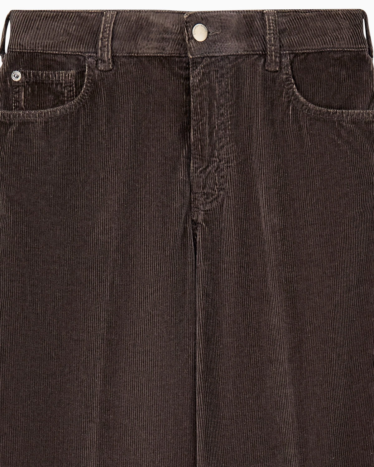 Five-pocket trousers garment-dyed corduroy regular fit