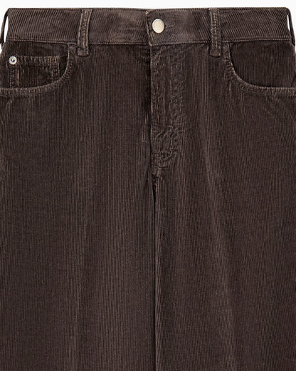 Five-pocket trousers garment-dyed corduroy regular fit