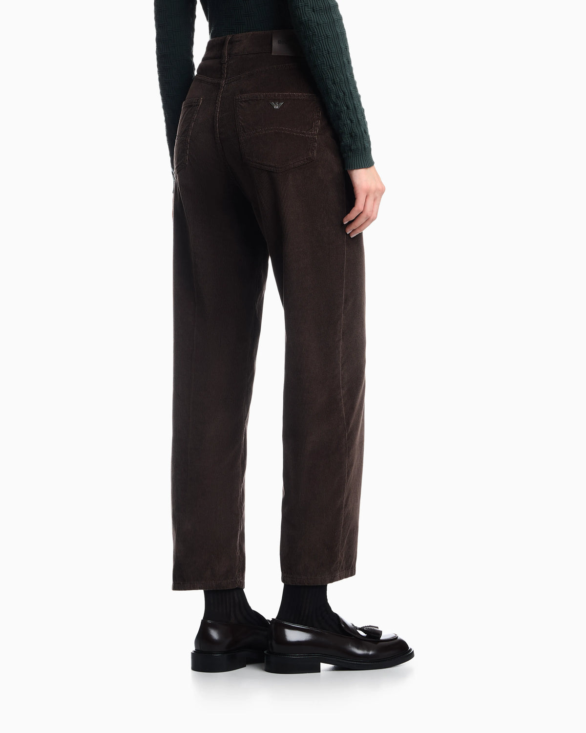 Five-pocket trousers garment-dyed corduroy regular fit