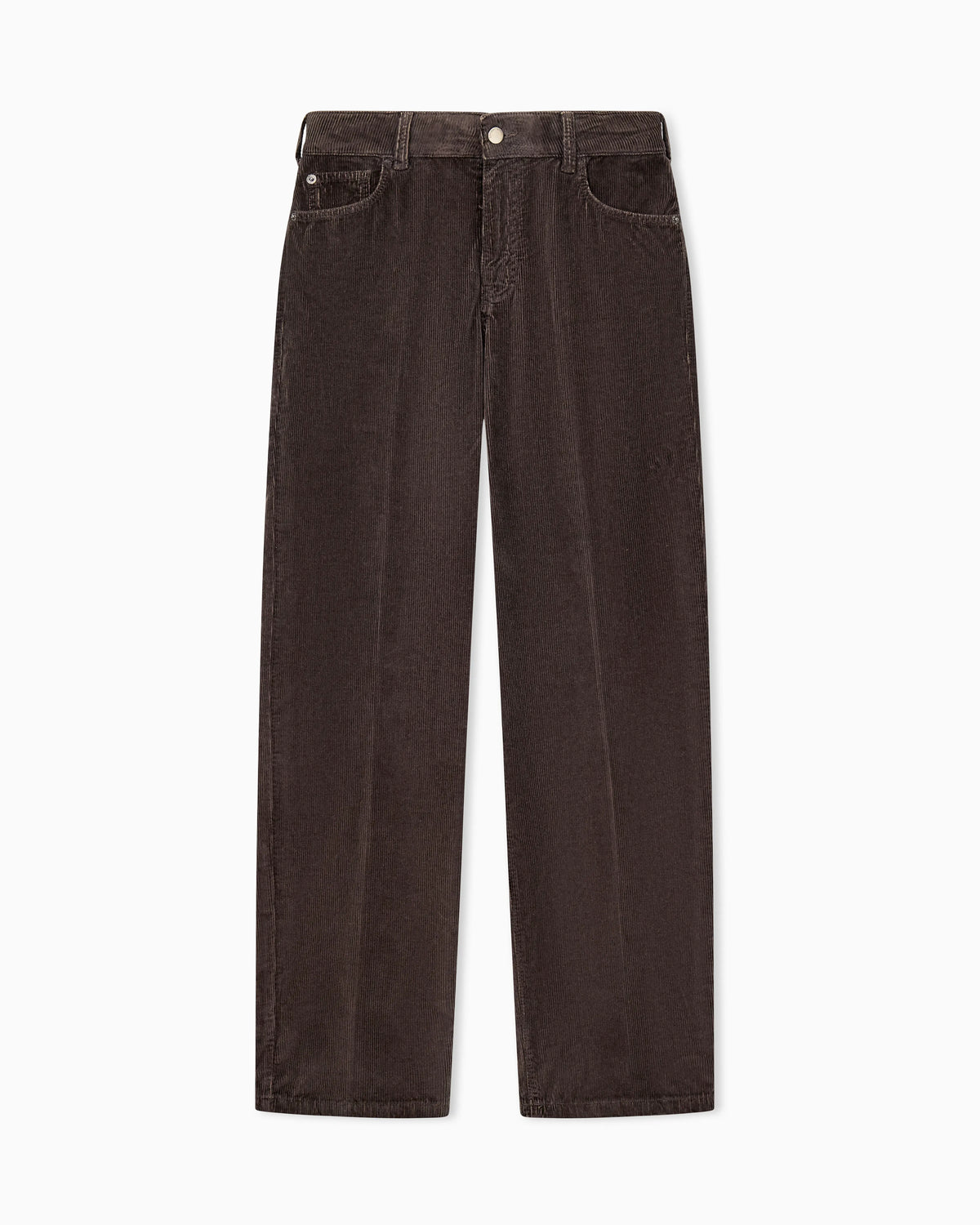 Five-pocket trousers garment-dyed corduroy regular fit