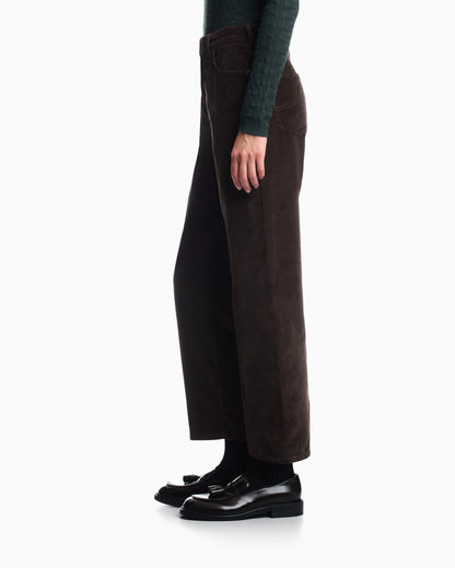 Five-pocket trousers garment-dyed corduroy regular fit