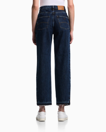 J3H regular-fit jeans in marbled denim with side band