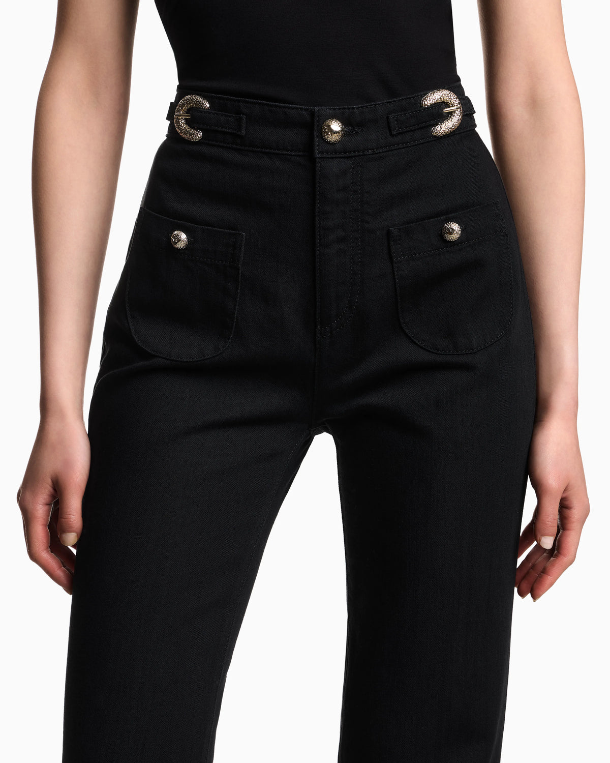 J9H slim-fit jeans in Lyocell blend denim with a buckle detail