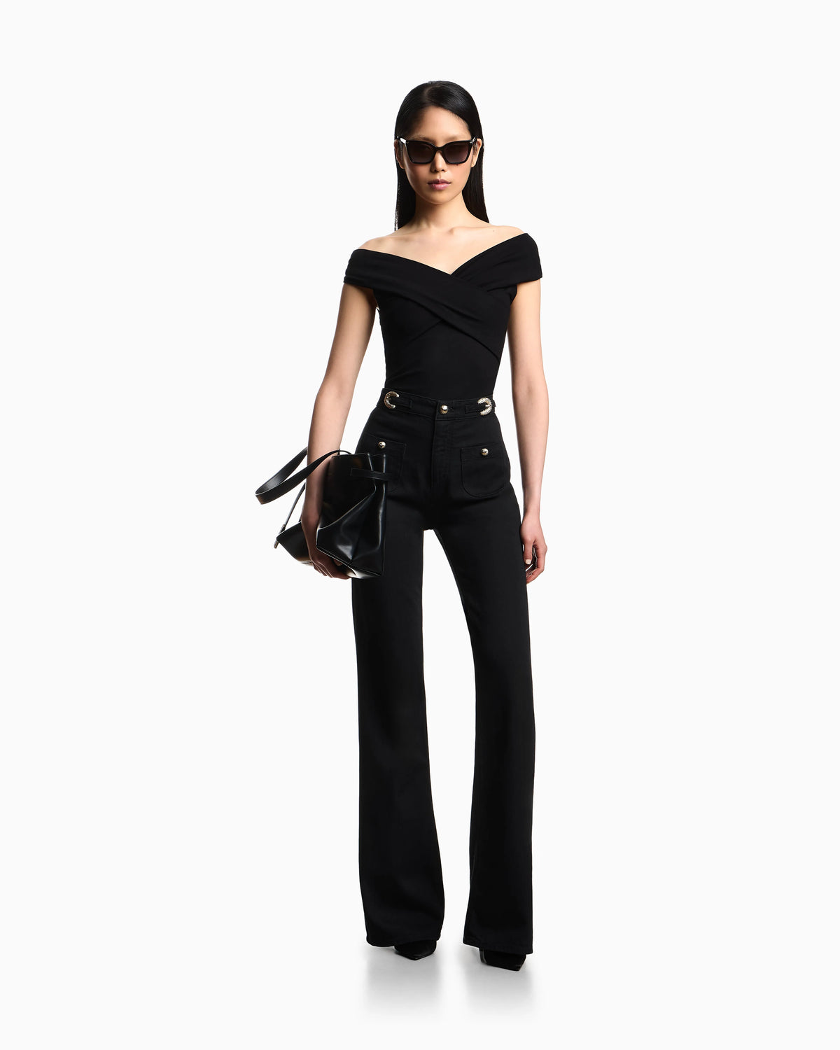 J9H slim-fit jeans in Lyocell blend denim with a buckle detail