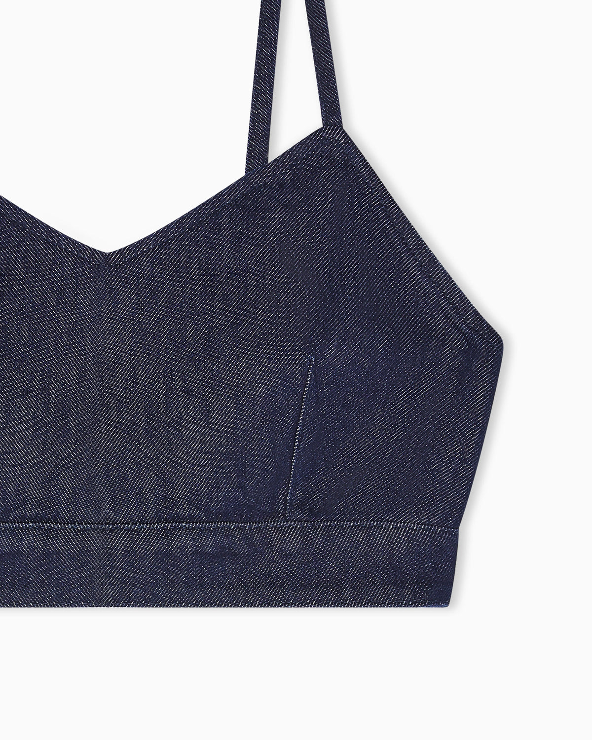 11 oz denim top with gold buttons