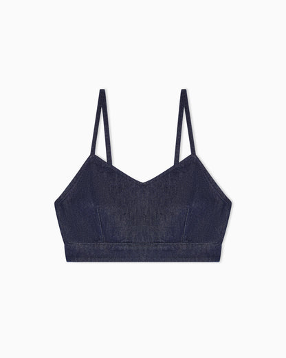 11 oz denim top with gold buttons