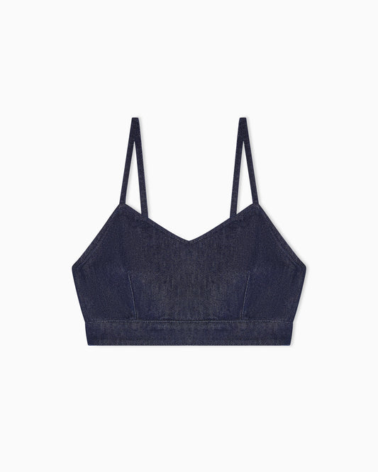 11 oz denim top with gold buttons