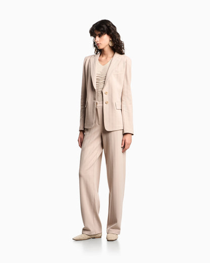 Stretch jersey jumper with gathering detail