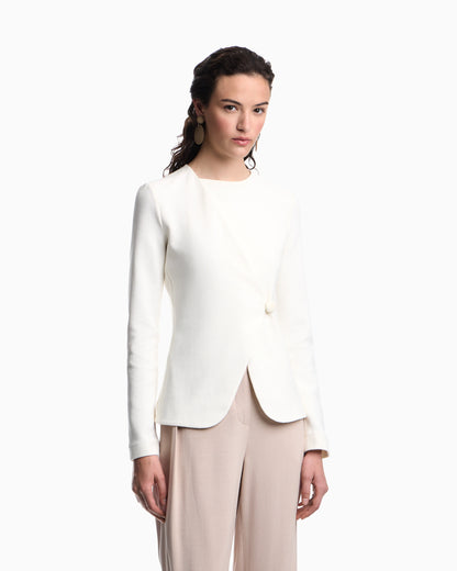 Ottoman jersey jacket