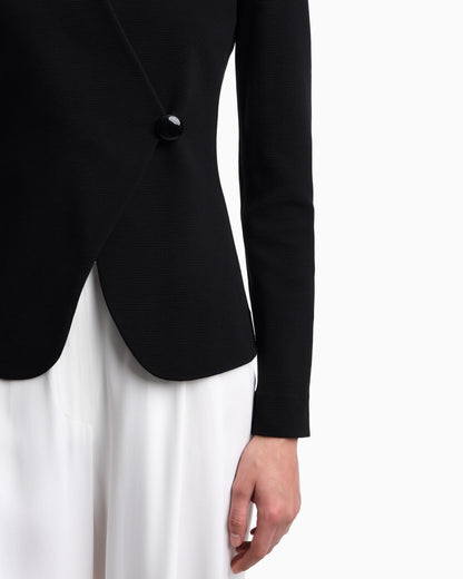 Ottoman jersey jacket