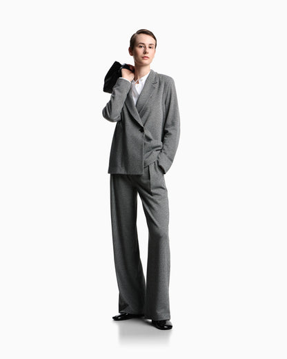 Micro houndstooth jacquard jersey jacket