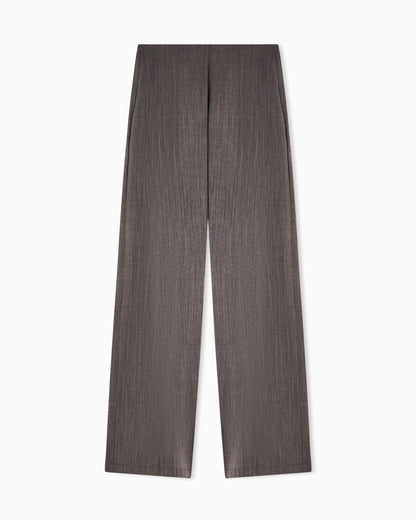 Light wool trousers with side crease