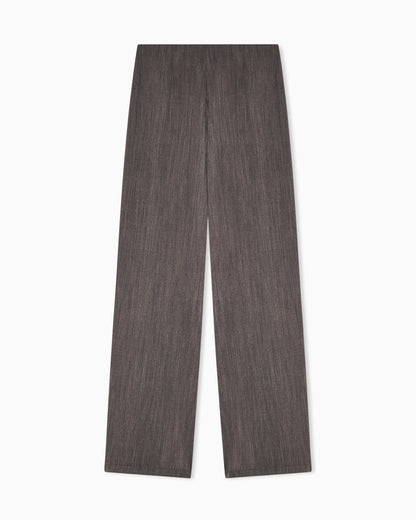 Light wool trousers with side crease