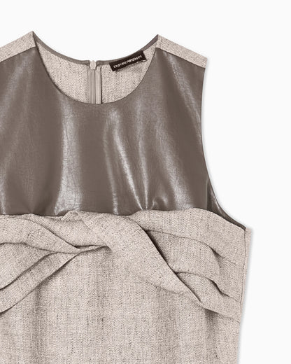 Heavy linen canvas dress
