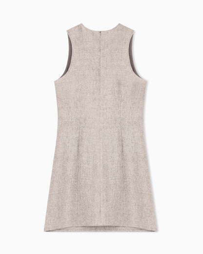 Heavy linen canvas dress