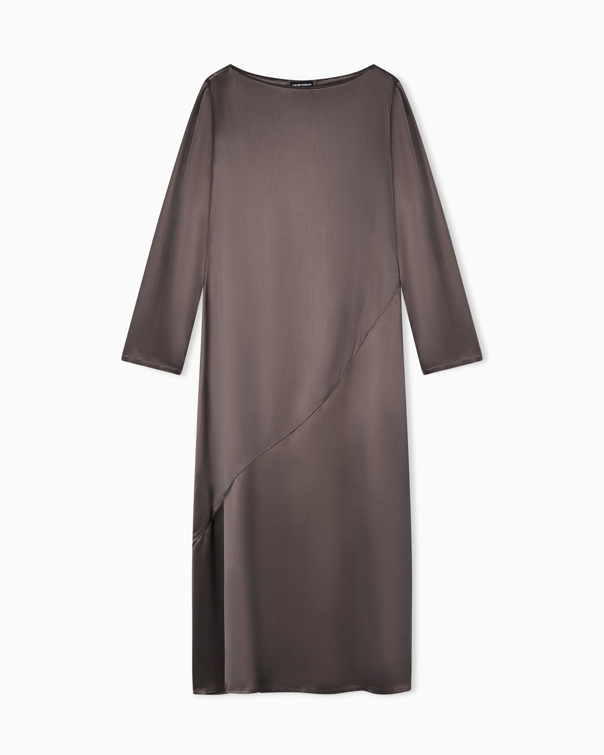 Viscose twill midi dress