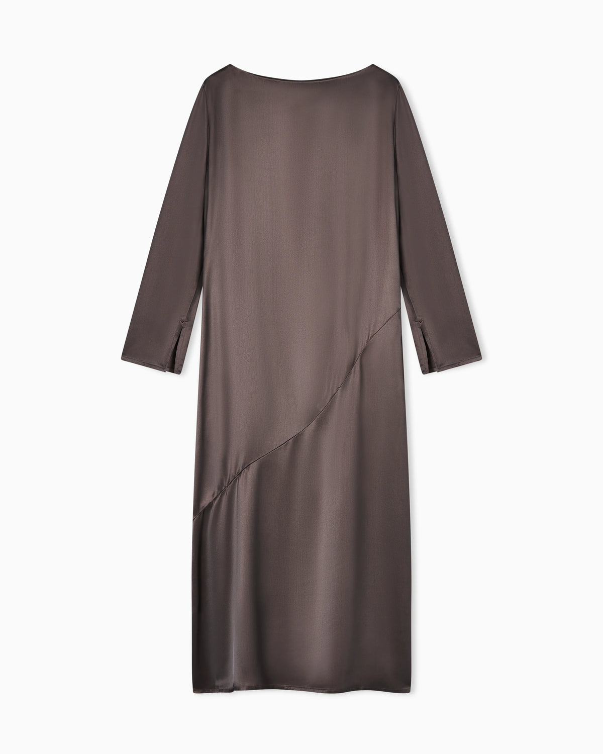Viscose twill midi dress