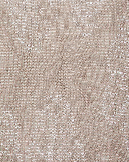 Two-tone floral motif jacquard jumper