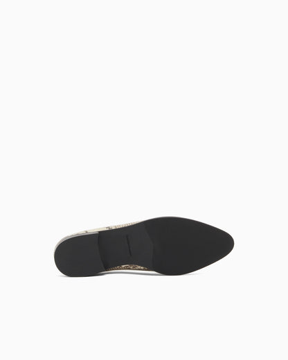 Icon python-print leather loafers