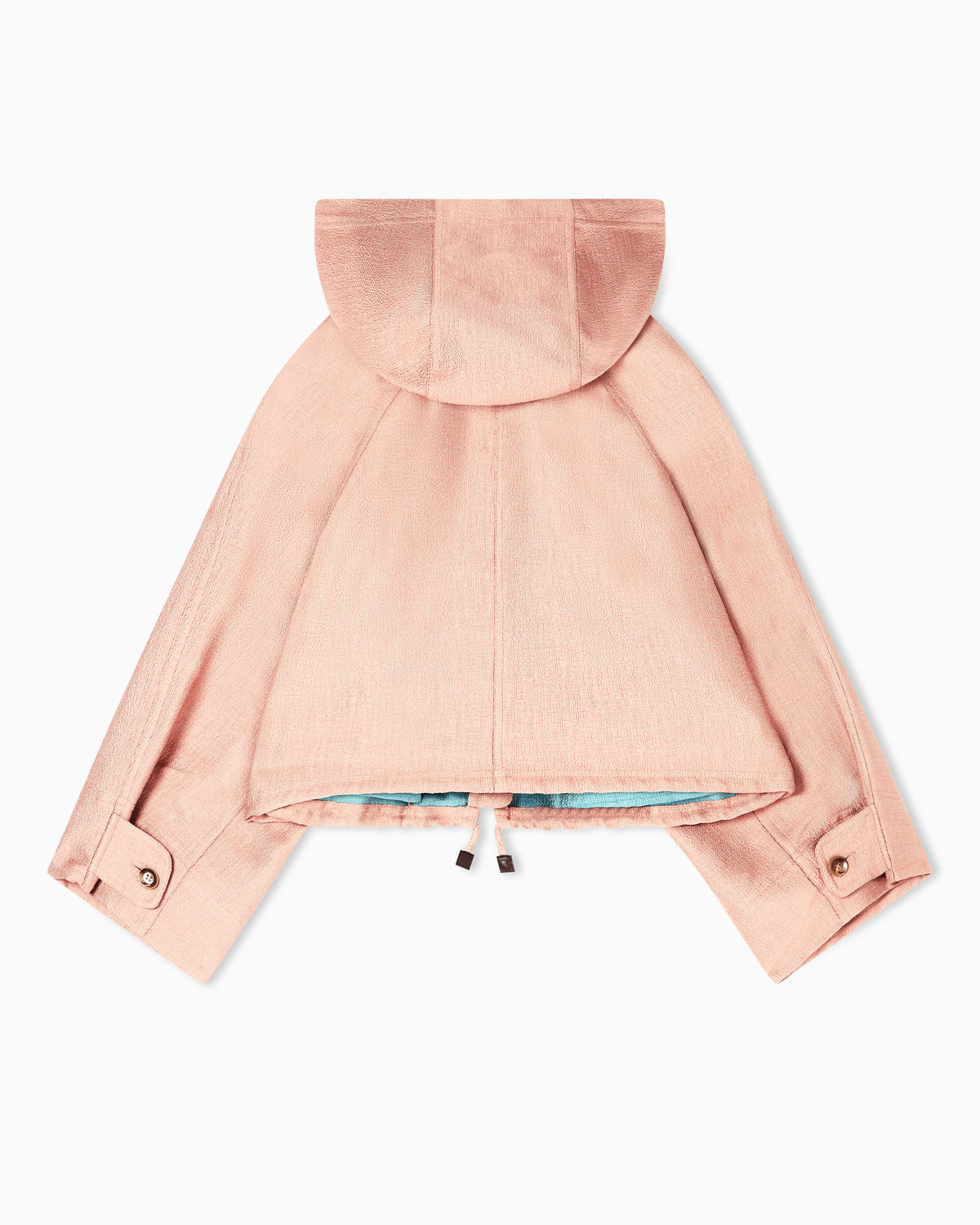 Icon basketweave fabric hooded blouson
