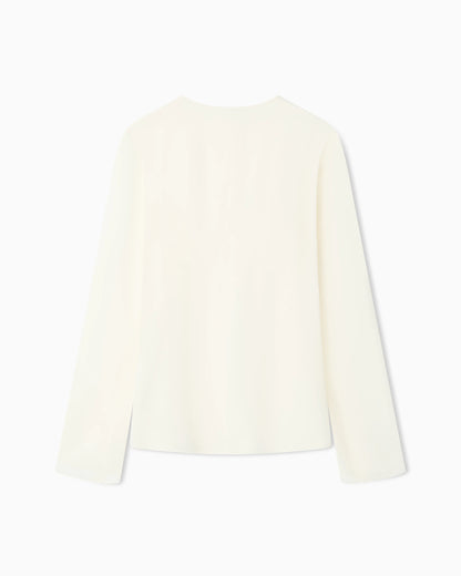 Icon blouse in silk double georgette