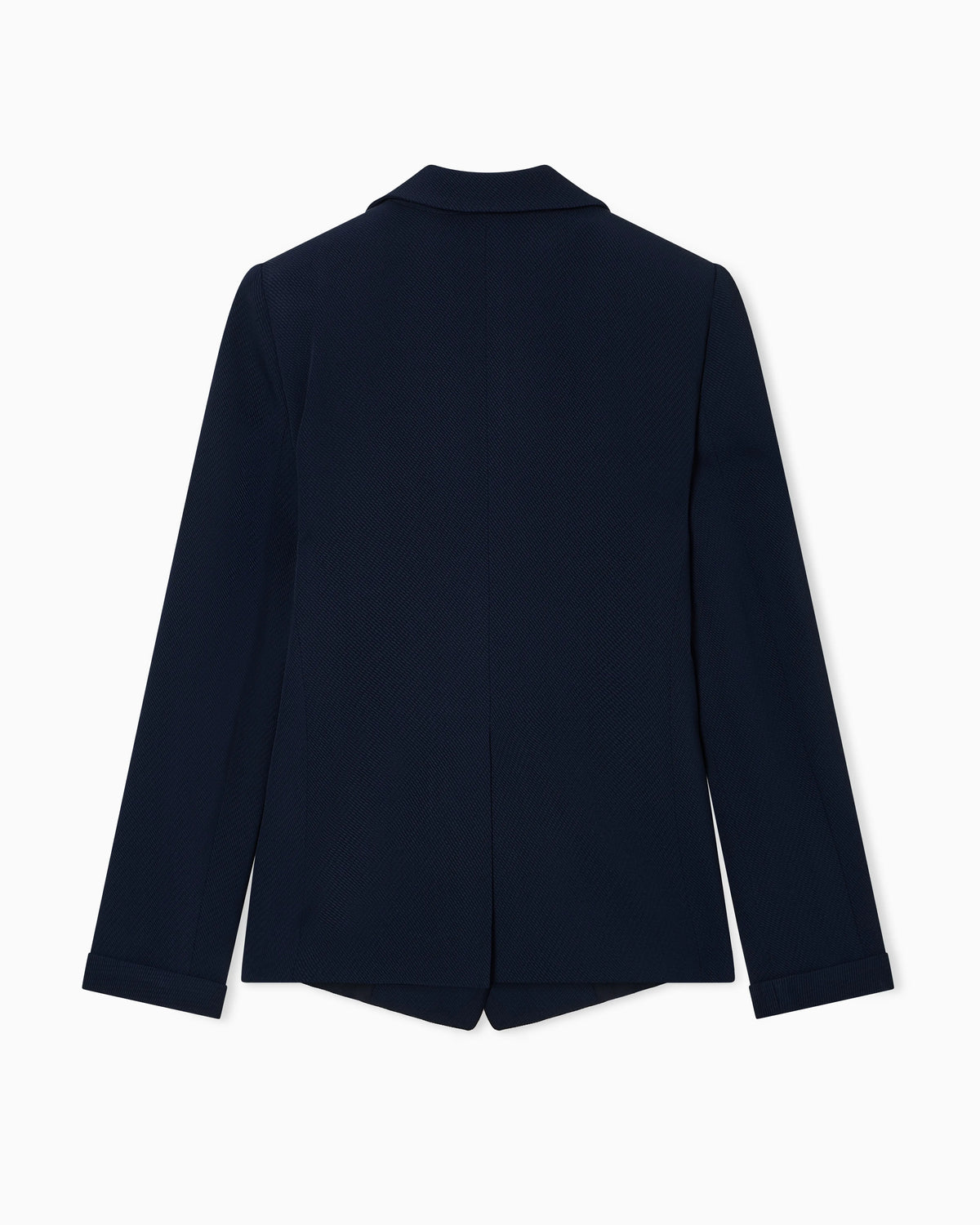 Icon single-breasted jacket in flowing, armure fabric
