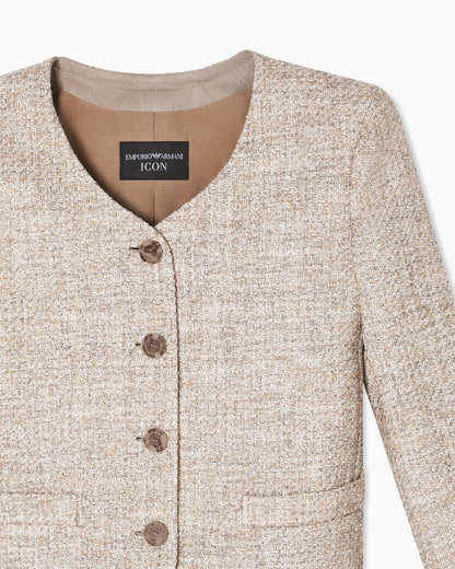 Icon mélange tweed jacket