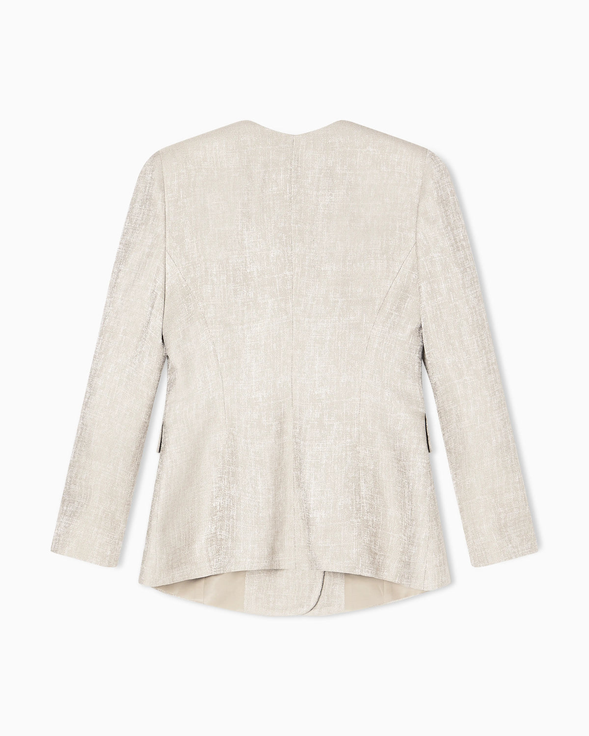 Icon double-breasted jacket in armure jacquard