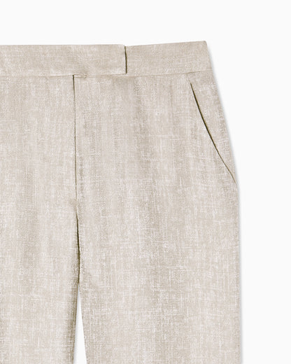 Icon trousers in armure jacquard