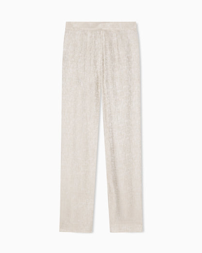 Icon trousers in armure jacquard