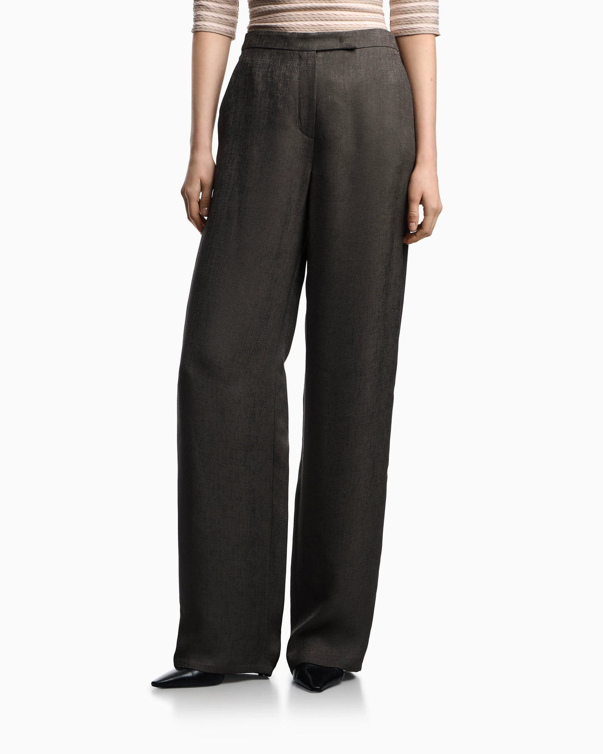 Icon trousers in armure jacquard