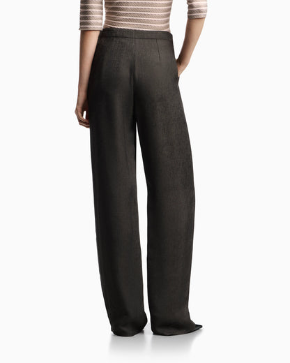 Icon trousers in armure jacquard