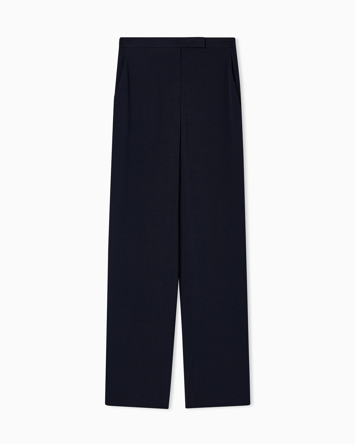 Icon trousers in fluid armure fabric