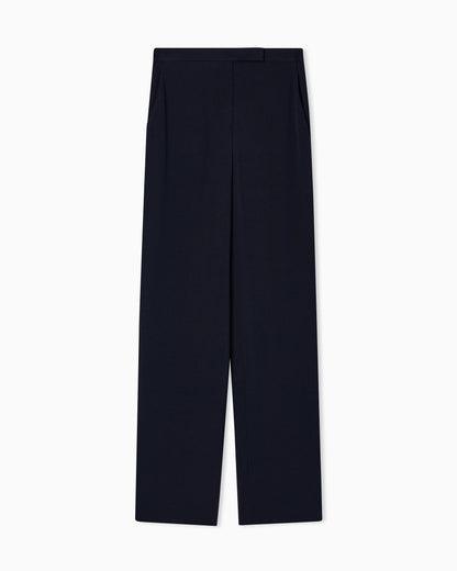 Icon trousers in fluid armure fabric