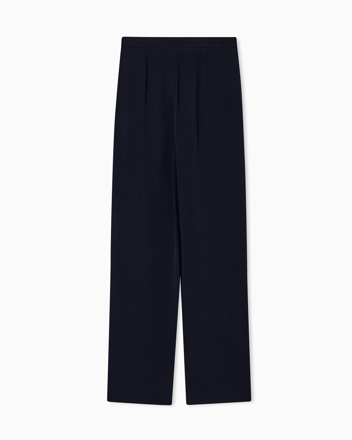 Icon trousers in fluid armure fabric