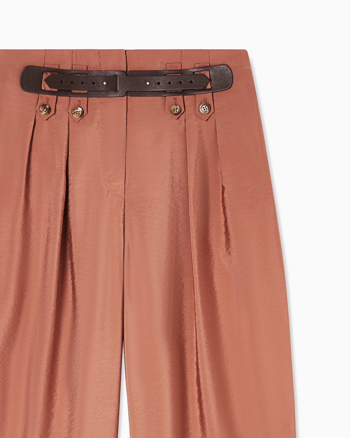 Icon modal muslin oval-leg trousers