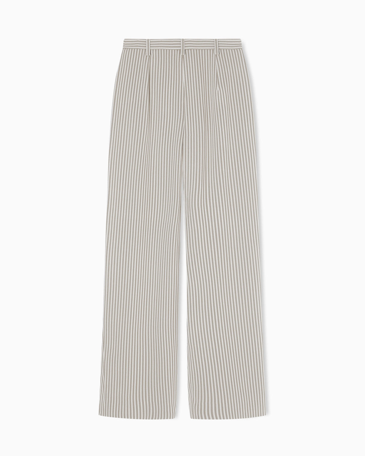 Icon striped fluid crêpe darted trousers